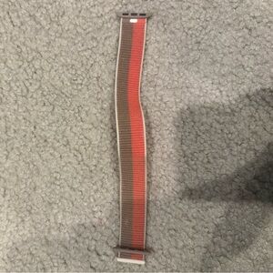 Apple Watch Band in Red and Brown Velcro